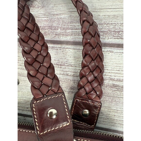 Vintage COACH Signature Jackie 3563 Hobo Shoulder Bag Canvas Leather Burgundy - Picture 14 of 17